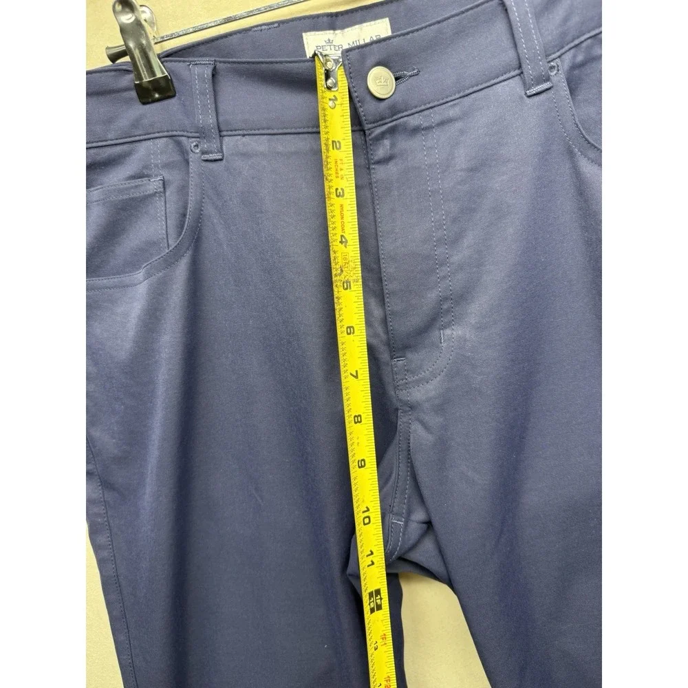 Peter Millar Crown Sport EB66 Performance Golf Pants Mens 35x32 Navy Blue Chino